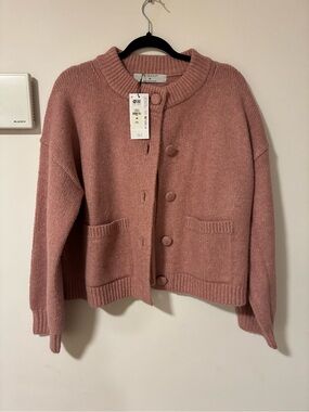 Primark Pink Chunky Button-Front Cardigan